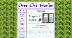 Desktop Screenshot of omchiherbs.com